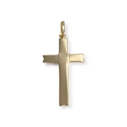 Pendentif d'occasion or 750 jaune croix