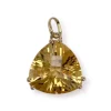 Pendentif d'occasion or 750 jaune citrine