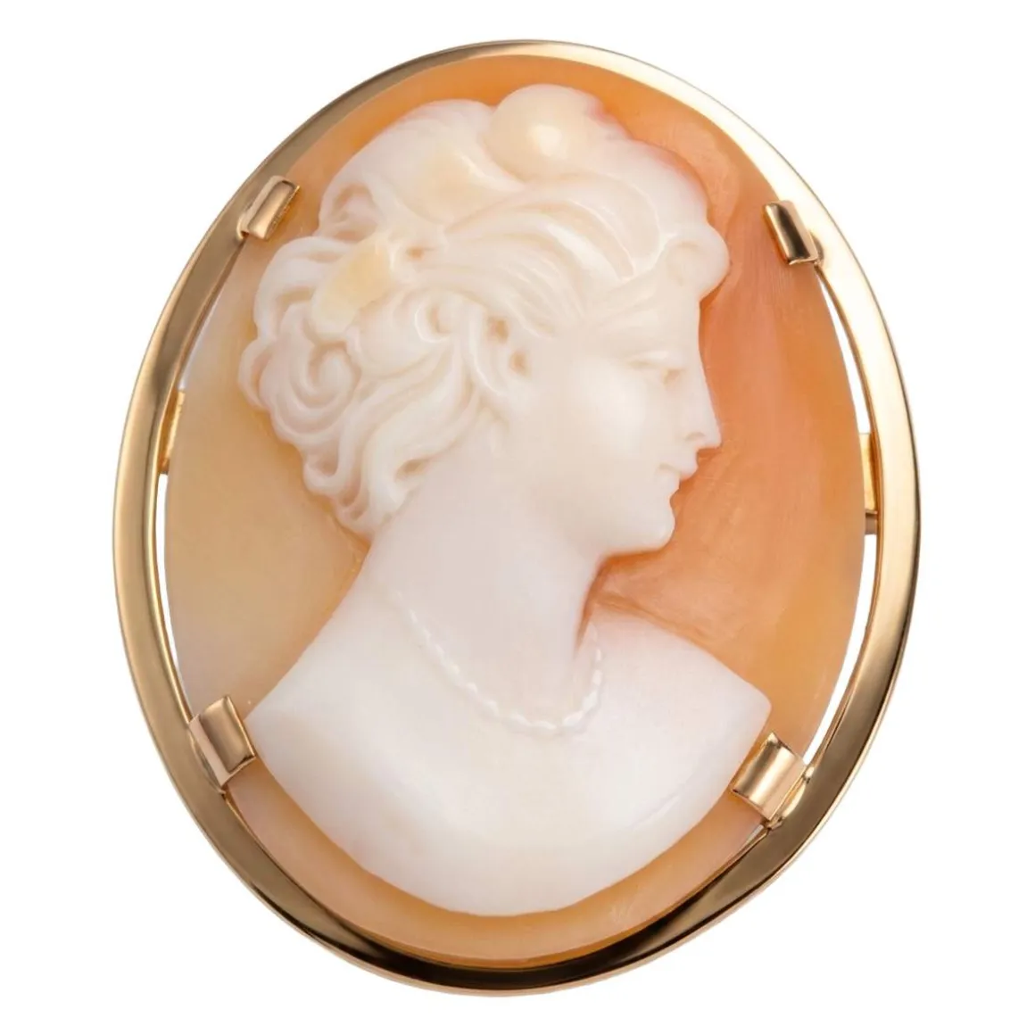 Pendentif d'occasion or 750 jaune camée