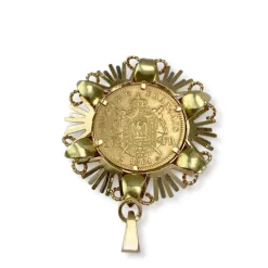 Pendentif d'occasion or 750 jaune pièce