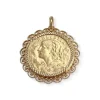Pendentif d'occasion or 750 jaune porte pièce