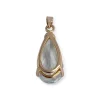 Pendentif d'occasion or 750 jaune aigue marine