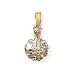 Pendentif d'occasion 2 ors 750 diamant