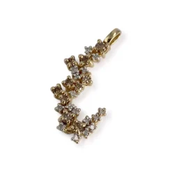 Pendentif d'occasion 2 ors 750 diamants