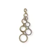 Pendentif d'occasion 2 ors 750 zirconias