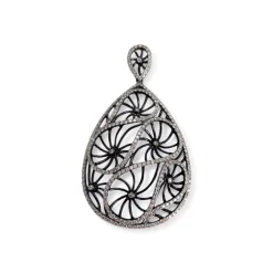 Pendentif d'occasion  or 750 2 tons diamants