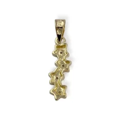 Pendentif d'occasion or 750 2 tons etoile diamant
