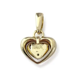 Pendentif hirschi coeur d'occasion 2 ors 750 diamants