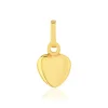 Pendentif or 375 jaune, motif coeur.