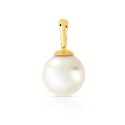 Pendentif or 750 jaune perle de culture du Japon