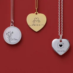 Pendentif plaqué or coeur