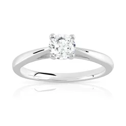 Solitaire argent 925 zirconia