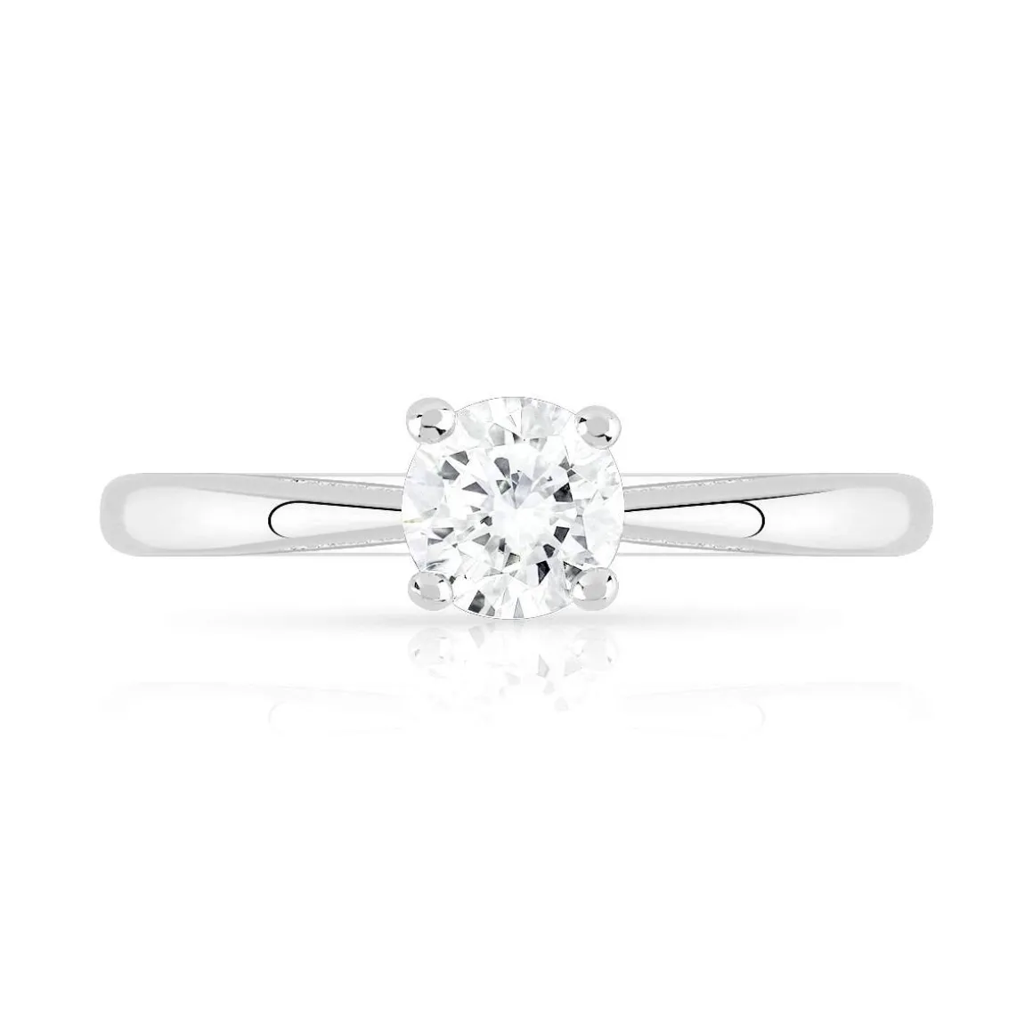 Solitaire argent 925 zirconia