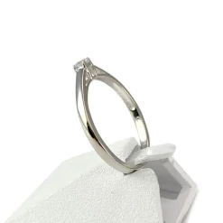 Solitaire d'occasion or 750 blanc diamant