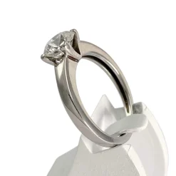 Solitaire d'occasion or 750 blanc diamant