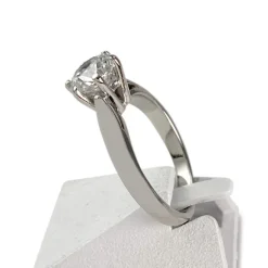 Solitaire d'occasion or 750 blanc diamant