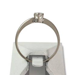 Solitaire d'occasion or 750 blanc diamant