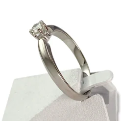 Solitaire d'occasion or 750 blanc diamant