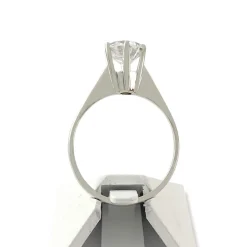 Solitaire d'occasion or 750 blanc 1.30 carat