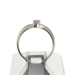 Solitaire d'occasion or 750 blanc diamant