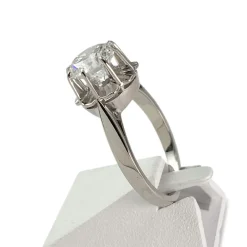 Solitaire d'occasion or 750 blanc diamant