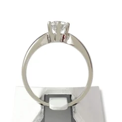 Solitaire d'occasion or 750 blanc diamant
