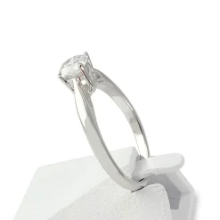 Solitaire d'occasion or 750 blanc diamant