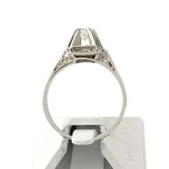 Solitaire d'occasion or 750 blanc diamant