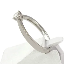 Solitaire d'occasion or 750 blanc diamant