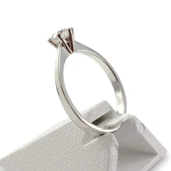 Solitaire d'occasion or 750 blanc diamant