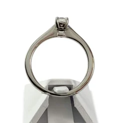 Solitaire d'occasion or 750 blanc diamant