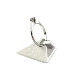 Solitaire d'occasion or 750 blanc diamant