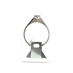 Solitaire d'occasion or 750 blanc diamant