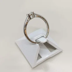 Solitaire d'occasion or 750 blanc diamant