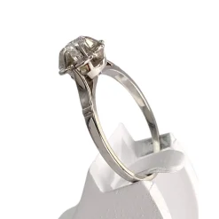 Solitaire d'occasion or 750 blanc diamant