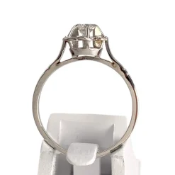 Solitaire d'occasion or 750 blanc diamant