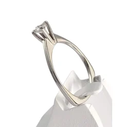 Solitaire d'occasion or 750 blanc diamant