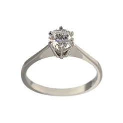 Solitaire d'occasion or 750 blanc diamant