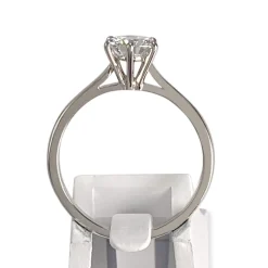 Solitaire d'occasion or 750 blanc diamant