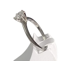 Solitaire d'occasion or 750 blanc diamant