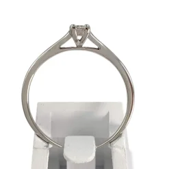 Solitaire d'occasion or 375 blanc diamant