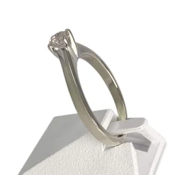 Solitaire d'occasion or 585 blanc diamant