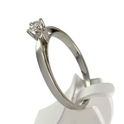 Solitaire d'occasion or 375 blanc diamant