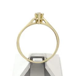 Solitaire d'occasion or 750 jaune diamant