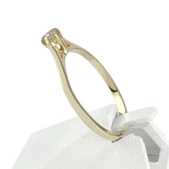 Solitaire d'occasion or 750 jaune diamant