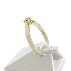 Solitaire d'occasion or 750 jaune diamant