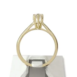Solitaire d'occasion or 750 jaune diamant
