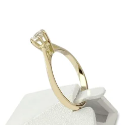 Solitaire d'occasion or 750 jaune diamant
