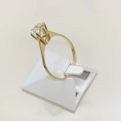 Solitaire d'occasion or 750 jaune diamant