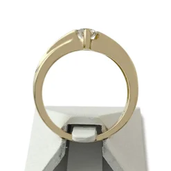 Solitaire d'occasion or 750 jaune diamant